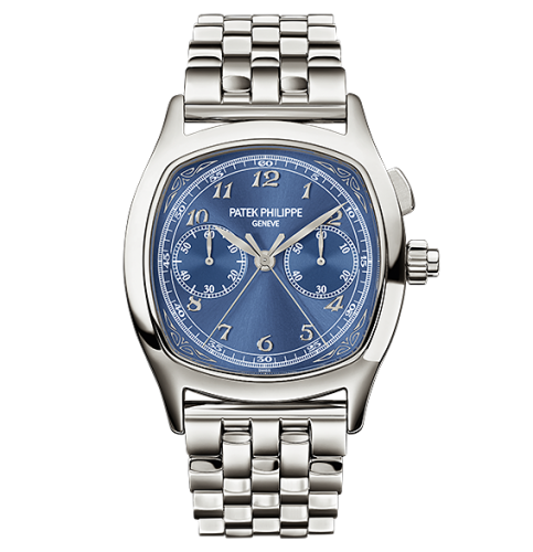 Patek Philippe Split-Seconds Chronograph 5950 Stainless Steel / Blue / Bracelet : Ref Number 5950/1A-010