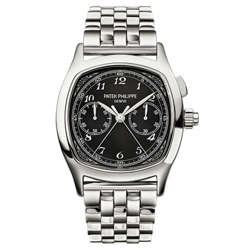 Patek Philippe Split-Seconds Chronograph 5950 Stainless Steel / Black / Bracelet : Ref Number 5950/1A-012