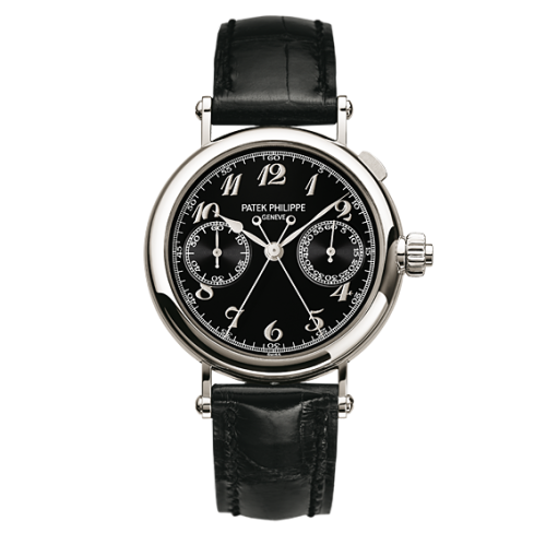 Patek Philippe Split-Seconds Chronograph 5959 Platinum / Black : Ref Number 5959P-011