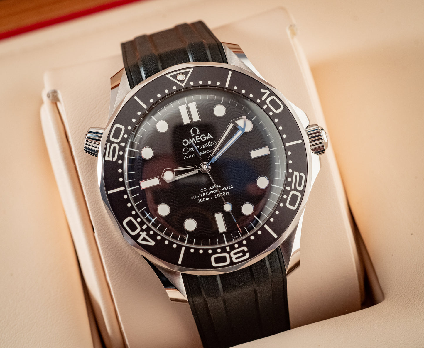 Omega July 2025 Seamaster Diver Black Wave Dial Box And Papers Ref 210.32.42.20.01.003