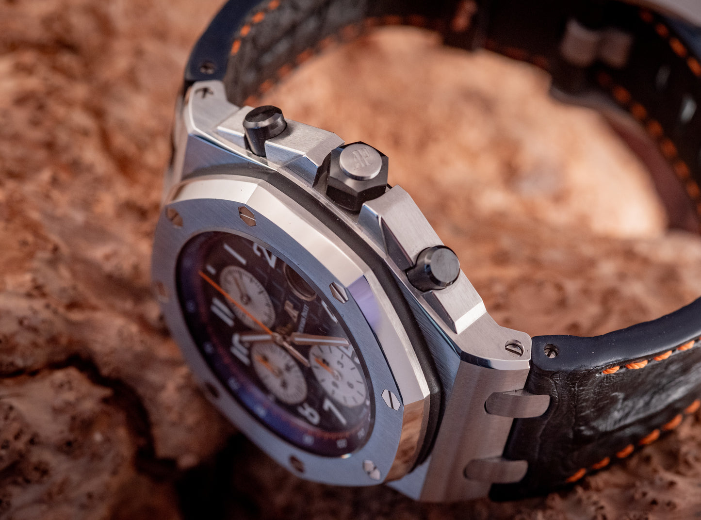 Audemars Piguet Royal Oak Offshore Chronograph Navy Box & Papers 42mm Extra Strap Ref 26470ST.OO.A027CA.01
