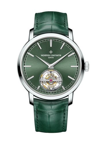 Vacheron Constantin Traditionnelle Tourbillon Platinum / Green : Ref Number 6000T/000P-H025