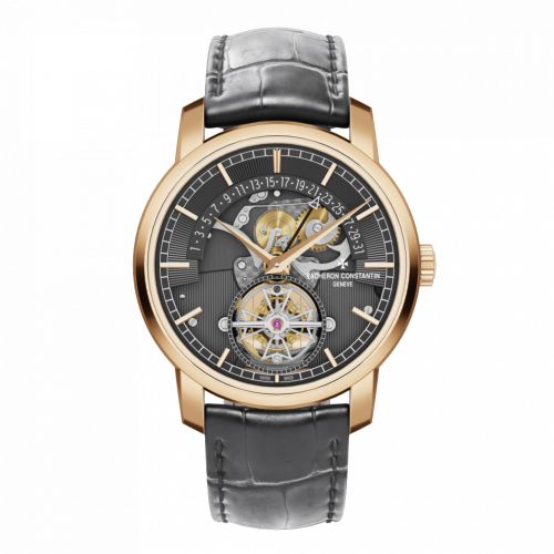 Vacheron Constantin Traditionnelle Tourbillon Retrograde Date Openface Pink Gold / Silver : Ref Number 6010T/000R-B638