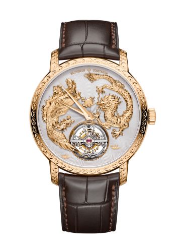 Vacheron Constantin Traditionnelle Tourbillon Phoenix and the Dragon Pink Gold / Silver : Ref Number 6040T/000R-B959