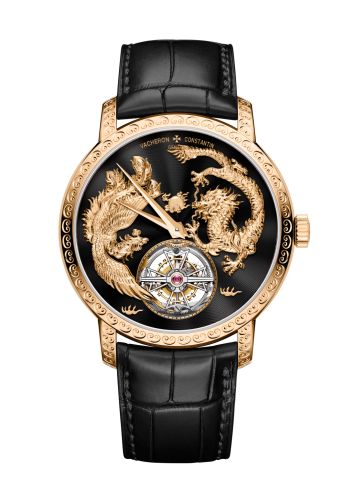 Vacheron Constantin Traditionnelle Tourbillon Phoenix and the Dragon Pink Gold / Black : Ref Number 6040T/000R-B961