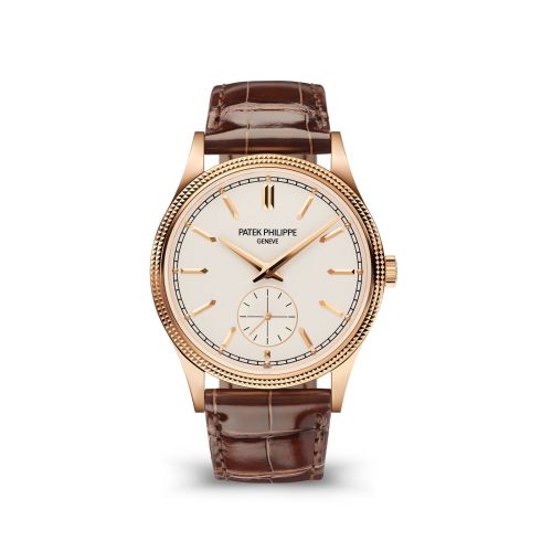 Patek Philippe Calatrava Clous de Paris Rose Gold / Silver : Ref Number 6119R-001