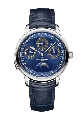 Vacheron Constantin Les Cabinotiers Minute Repeater Perpetual Calendar White Gold / Blue : Ref Number 6610C/000G-B511