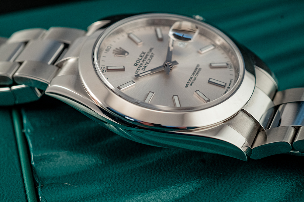 Rolex Datejust 41MM Oystersteel Ref 126300 Box And Papers 2019 Silver Oyster Bracelet Silver Bezel