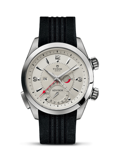Tudor Heritage Advisor Stainless Steel / TItanium / Silver / Silk : Ref Number 79620T-0009