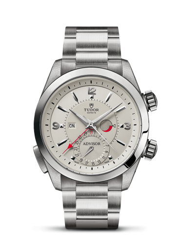 Tudor Heritage Advisor Stainless Steel / TItanium / Silver / Bracelet : Ref Number 79620T-0010