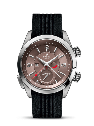 Tudor Heritage Advisor Stainless Steel / TItanium / Cognac / Silk : Ref Number 79620TC-0004