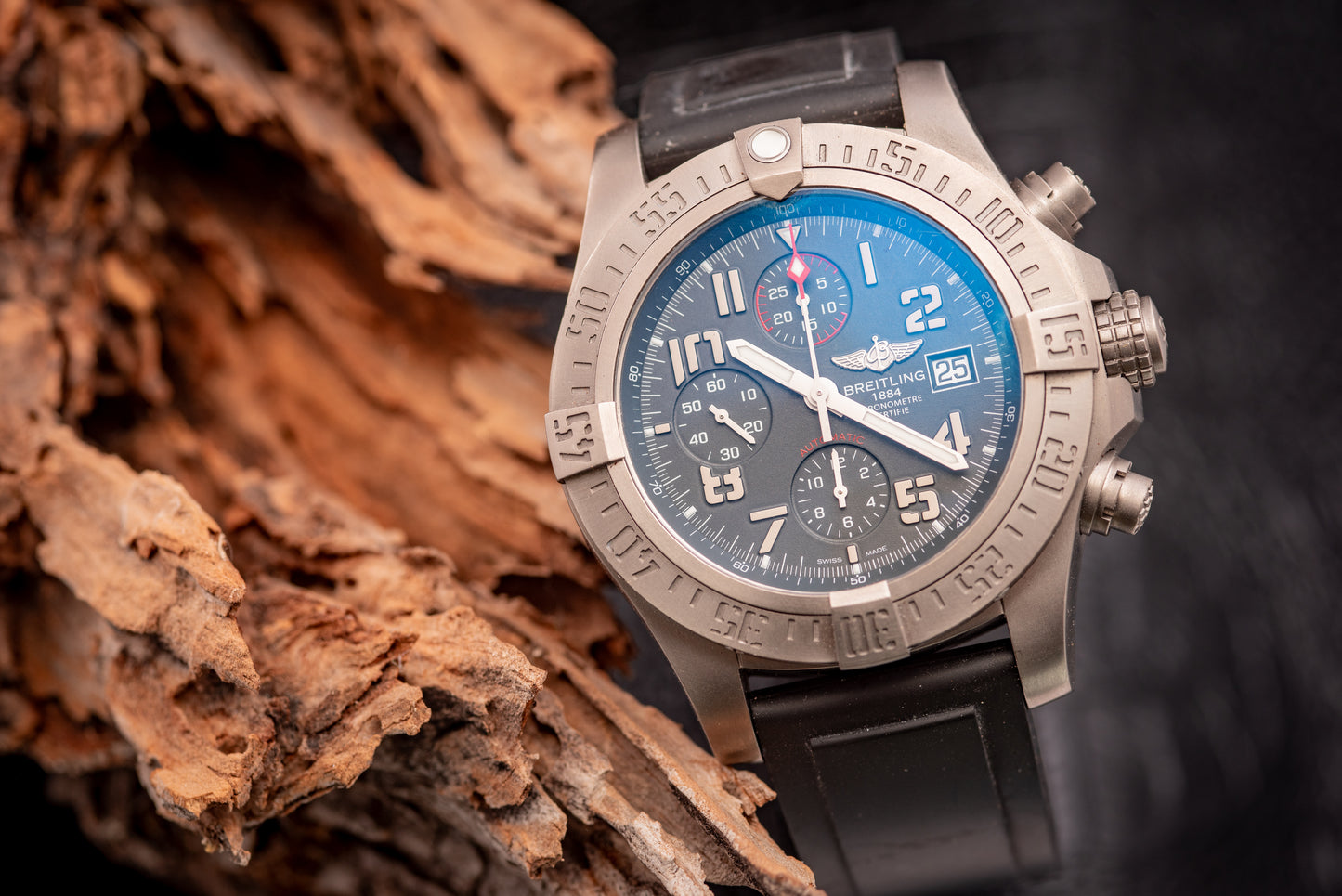 Breitling Avenger Bandit Titanium Ref Number E1338310/M534 Box And Papers 2 Additional Straps