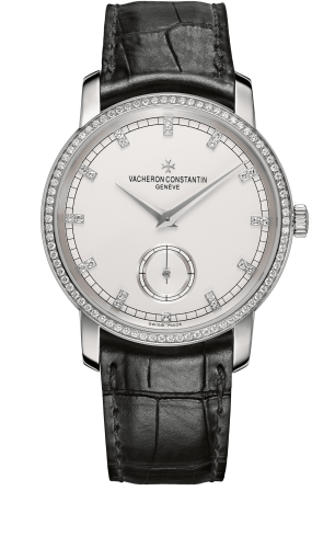 Vacheron Constantin Traditionnelle Small Seconds White Gold / Diamond / Silver : Ref Number 82572/000G-9605