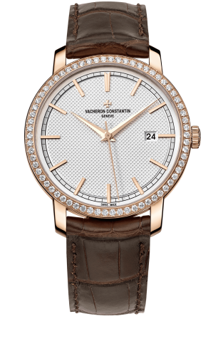 Vacheron Constantin Traditionnelle Self-Winding Pink Gold / Diamond / Silver : Ref Number 85520/000R-9850