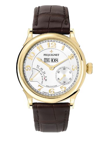 Pequignet Paris Royal Yellow Gold / Brown Strap : Ref Number 9001438CG