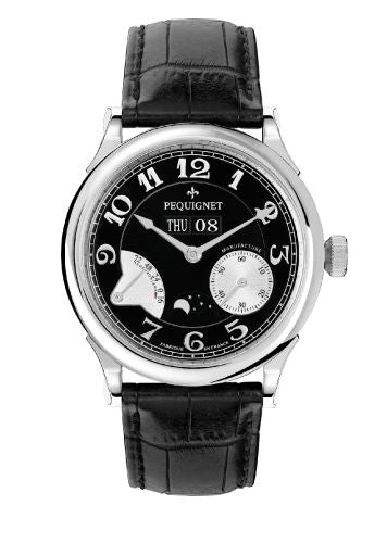 Pequignet Paris Royal Moonphase Black / Silver : Ref Number 9007543CN