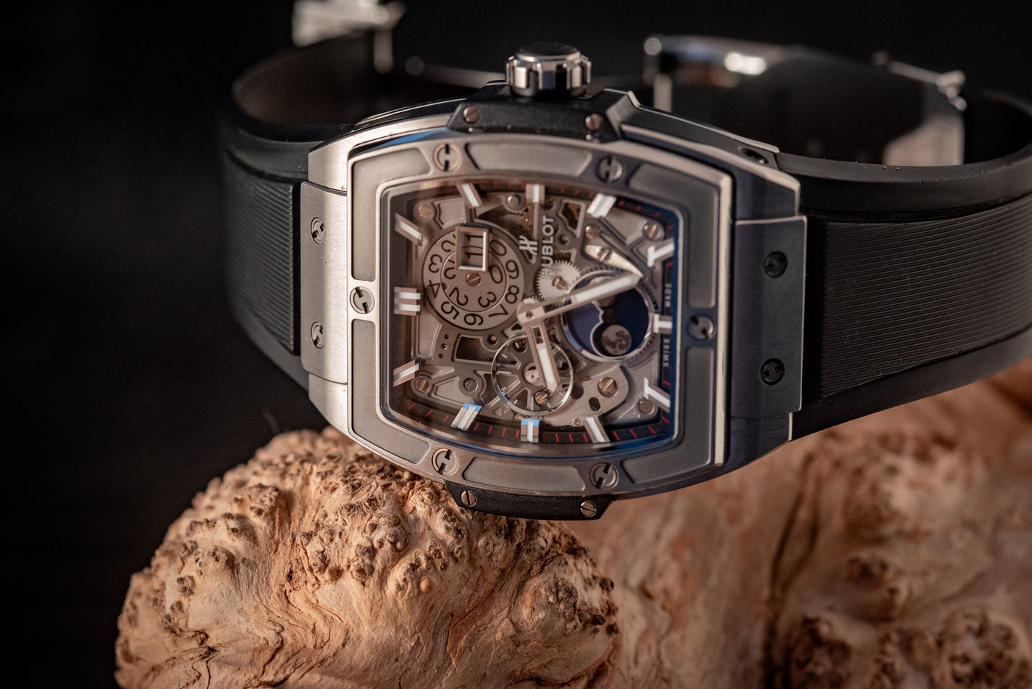 Hublot Spirit Of Big Bang Moonphase Titanium Skeleton Ref 647.NX.1137.RX Box And Papers 2021