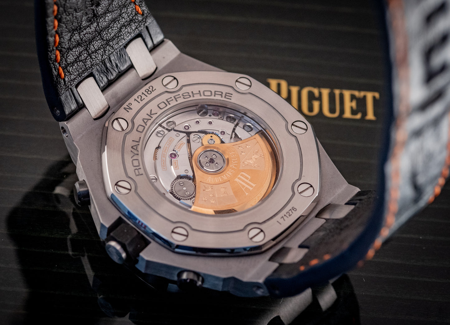Audemars Piguet Royal Oak Offshore Chronograph Navy Box & Papers 42mm Extra Strap Ref 26470ST.OO.A027CA.01