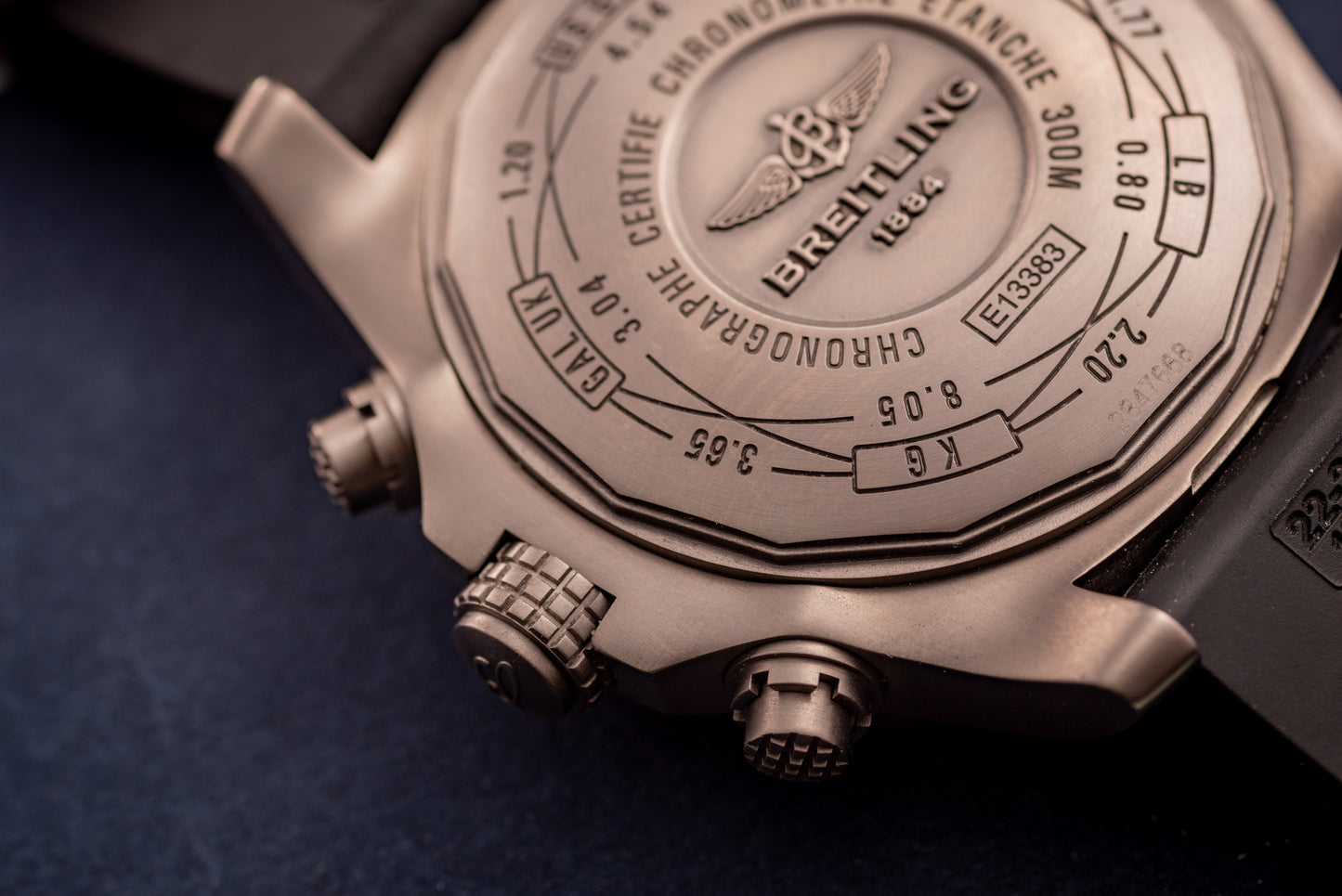 Breitling Avenger Bandit Titanium Ref Number E1338310/M534 Box And Papers 2 Additional Straps