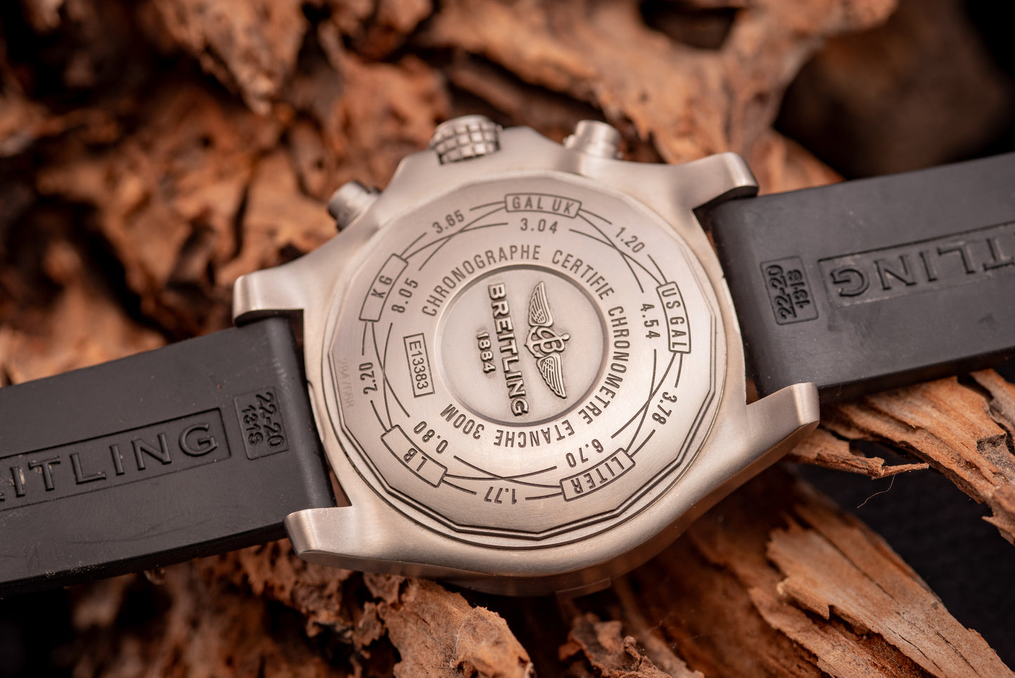 Breitling Avenger Bandit Titanium Ref Number E1338310/M534 Box And Papers 2 Additional Straps
