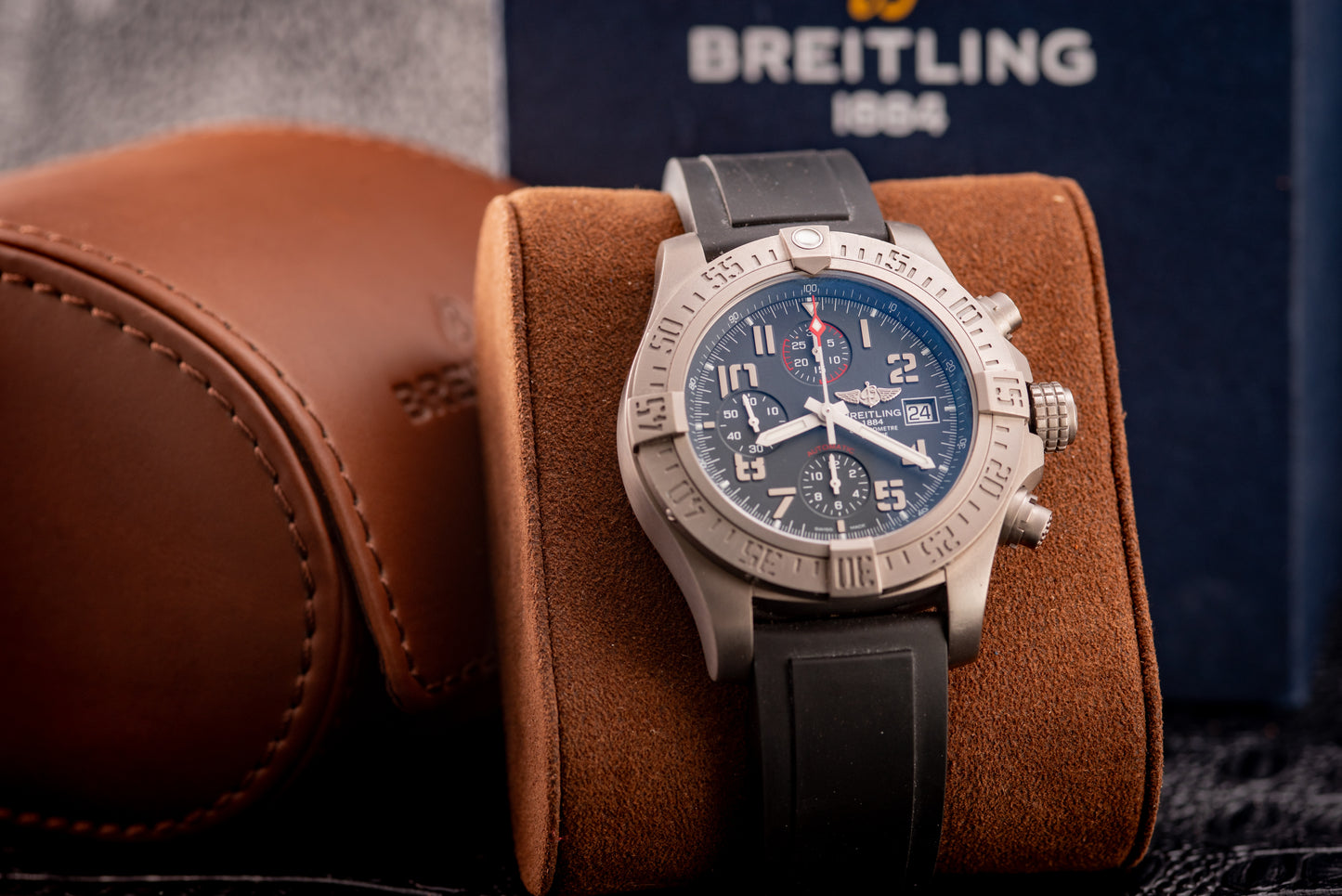 Breitling Avenger Bandit Titanium Ref Number E1338310/M534 Box And Papers 2 Additional Straps