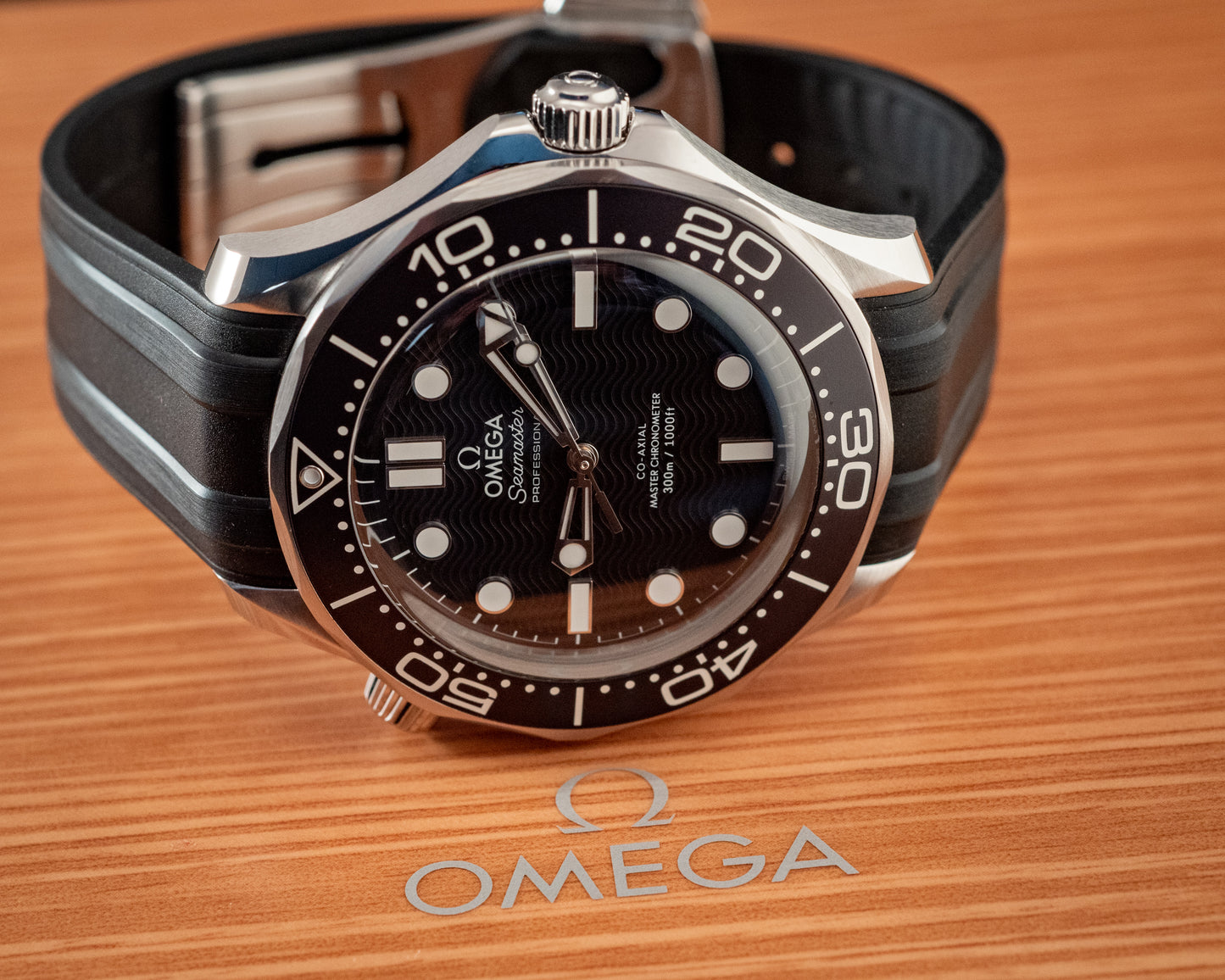 Omega July 2025 Seamaster Diver Black Wave Dial Box And Papers Ref 210.32.42.20.01.003