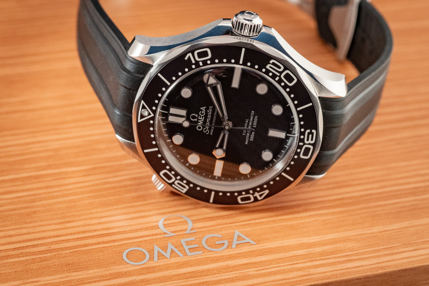 Omega July 2025 Seamaster Diver Black Wave Dial Box And Papers Ref 210.32.42.20.01.003