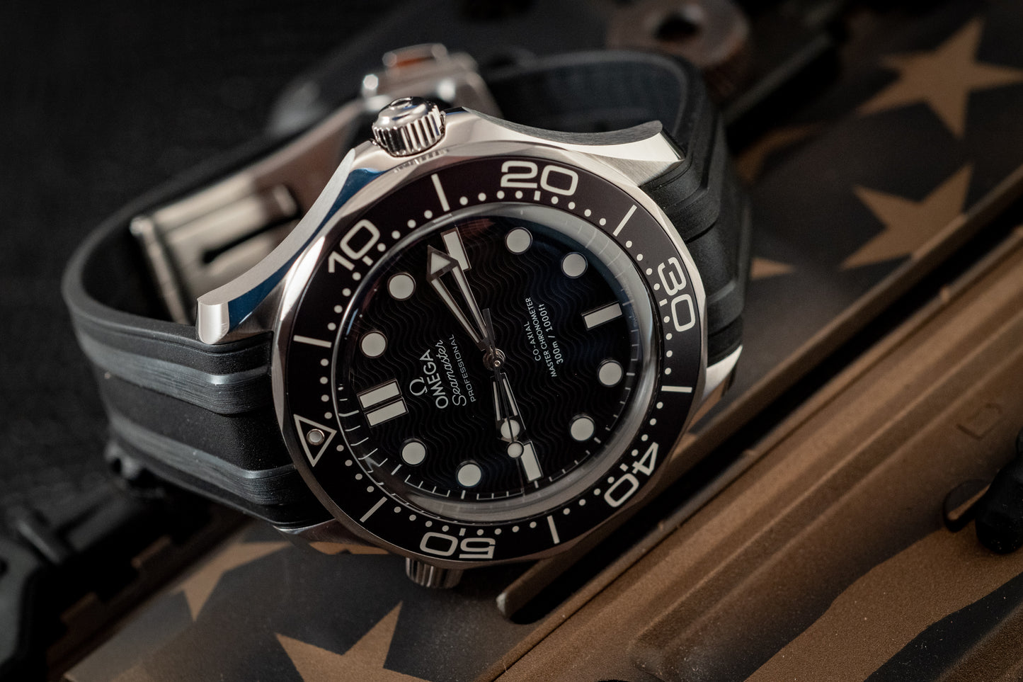 Omega July 2025 Seamaster Diver Black Wave Dial Box And Papers Ref 210.32.42.20.01.003