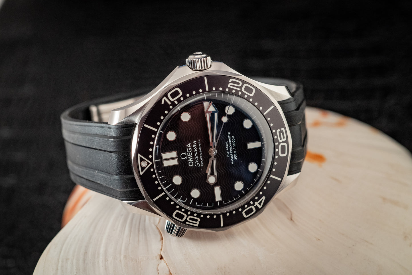 Omega July 2025 Seamaster Diver Black Wave Dial Box And Papers Ref 210.32.42.20.01.003