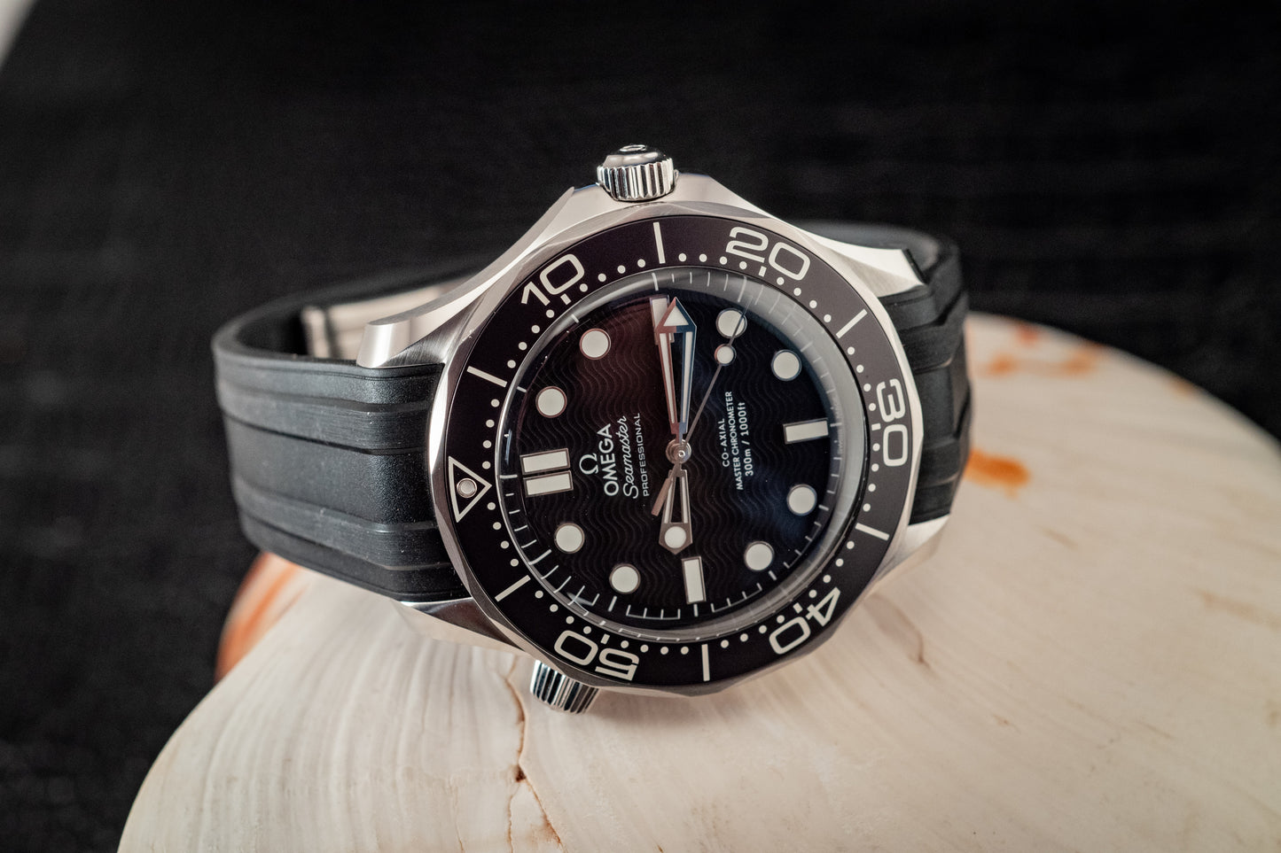 Omega July 2025 Seamaster Diver Black Wave Dial Box And Papers Ref 210.32.42.20.01.003