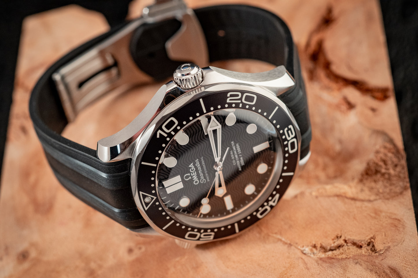 Omega July 2025 Seamaster Diver Black Wave Dial Box And Papers Ref 210.32.42.20.01.003