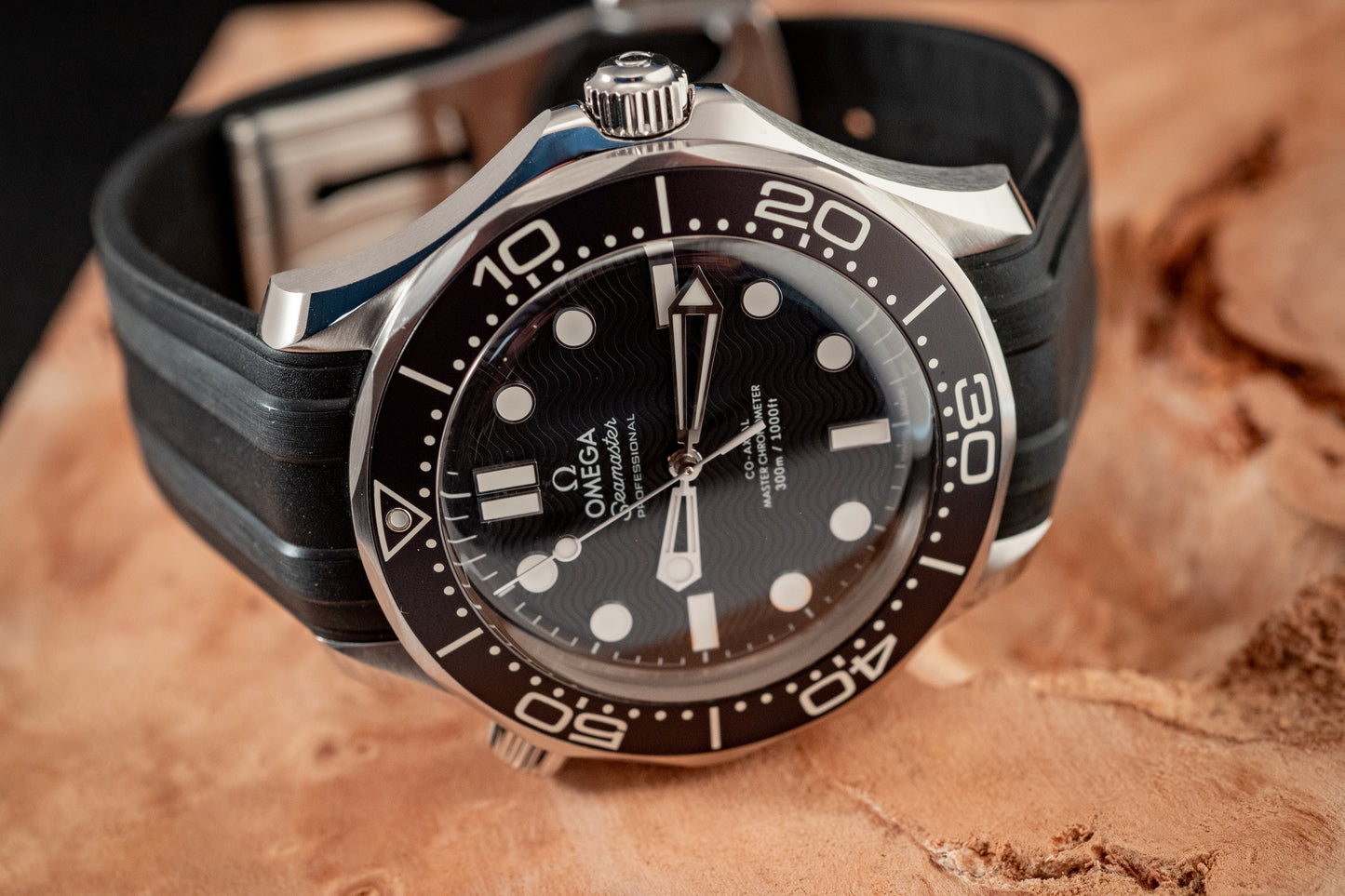 Omega July 2025 Seamaster Diver Black Wave Dial Box And Papers Ref 210.32.42.20.01.003