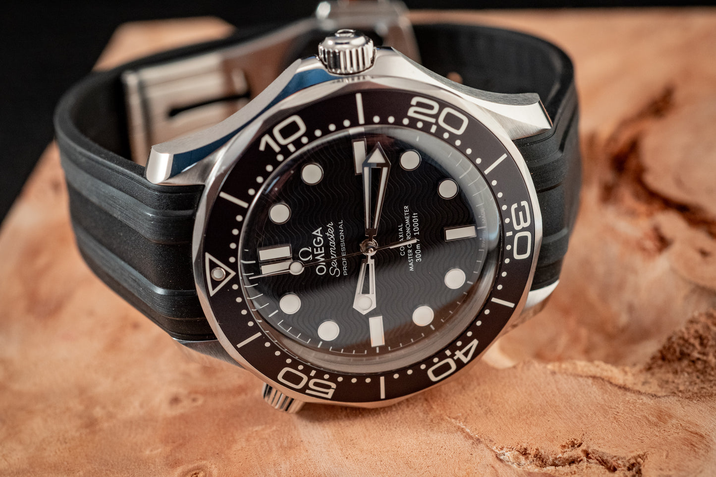 Omega July 2025 Seamaster Diver Black Wave Dial Box And Papers Ref 210.32.42.20.01.003