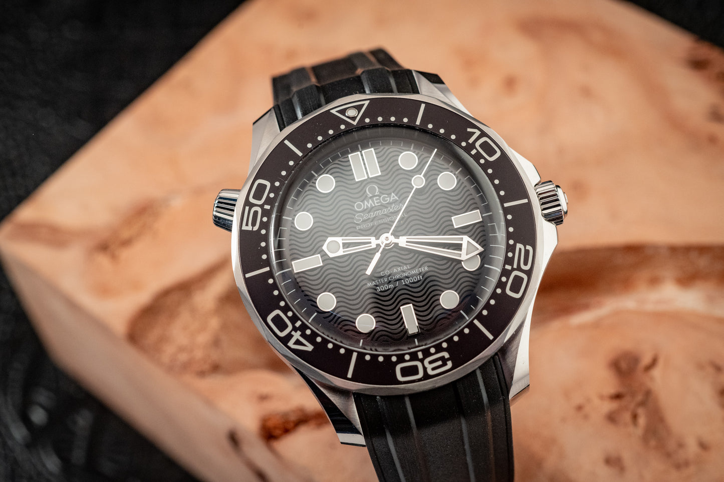 Omega July 2025 Seamaster Diver Black Wave Dial Box And Papers Ref 210.32.42.20.01.003
