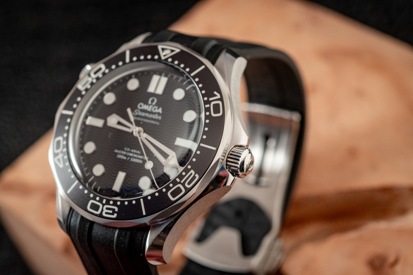 Omega July 2025 Seamaster Diver Black Wave Dial Box And Papers Ref 210.32.42.20.01.003
