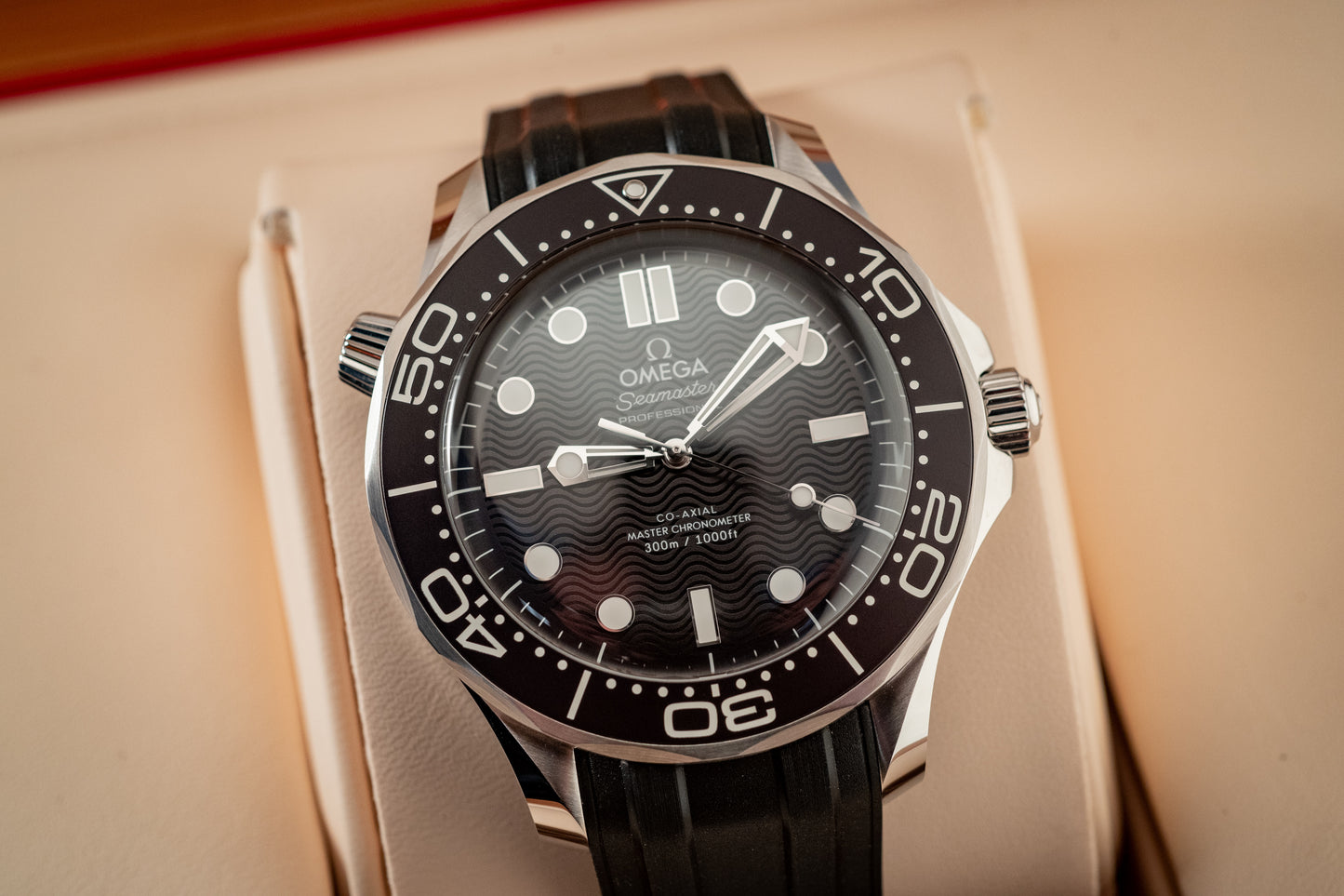 Omega July 2025 Seamaster Diver Black Wave Dial Box And Papers Ref 210.32.42.20.01.003