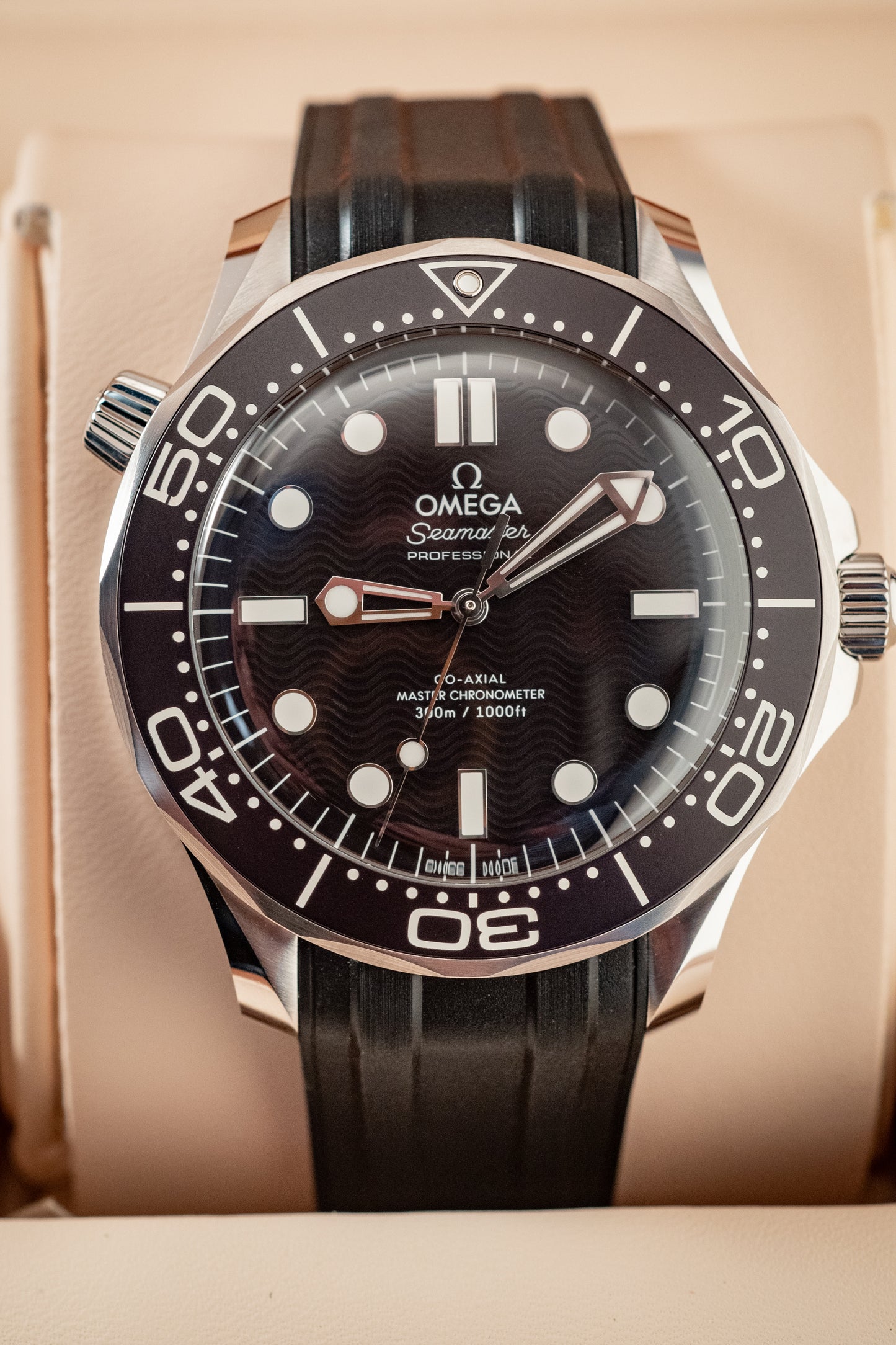 Omega July 2025 Seamaster Diver Black Wave Dial Box And Papers Ref 210.32.42.20.01.003