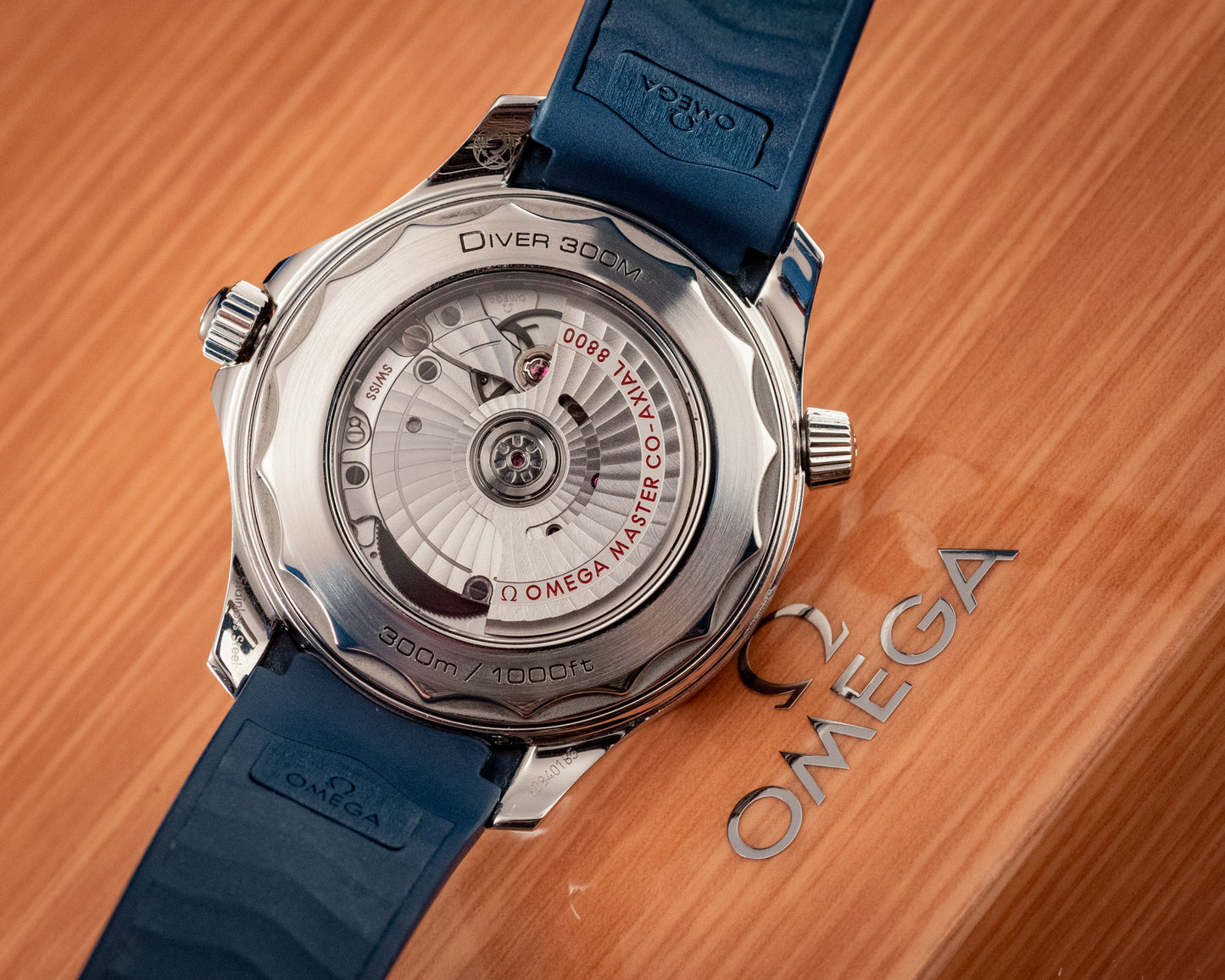 Omega Seamaster Diver 300m Blue Waves 2021 Box And Papers Ref 210.32.42.20.03.001