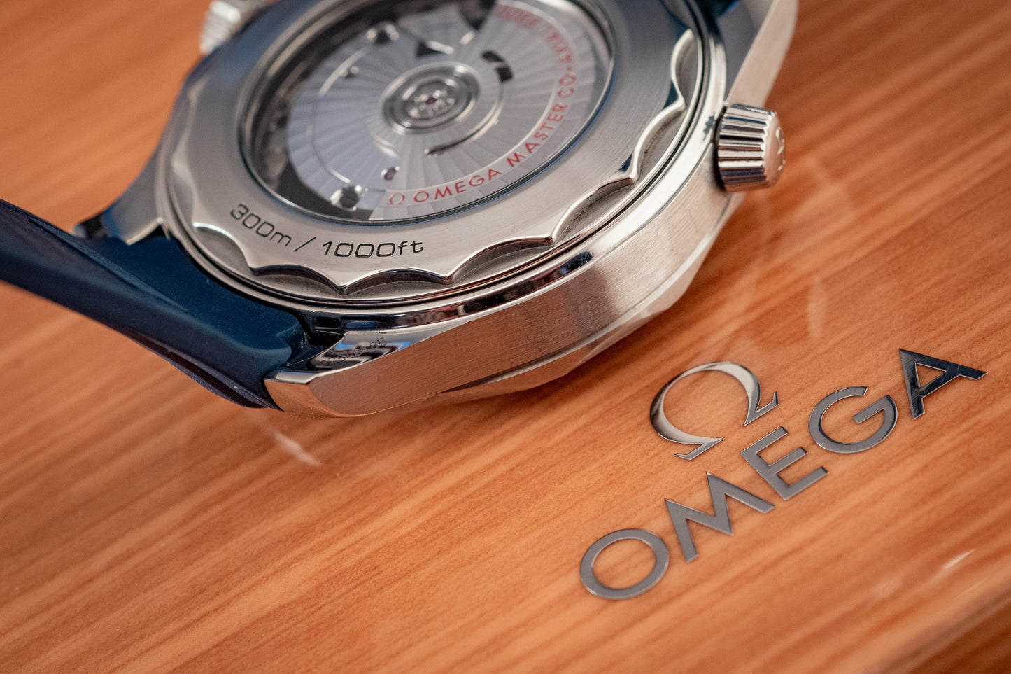 Omega Seamaster Diver 300m Blue Waves 2021 Box And Papers Ref 210.32.42.20.03.001