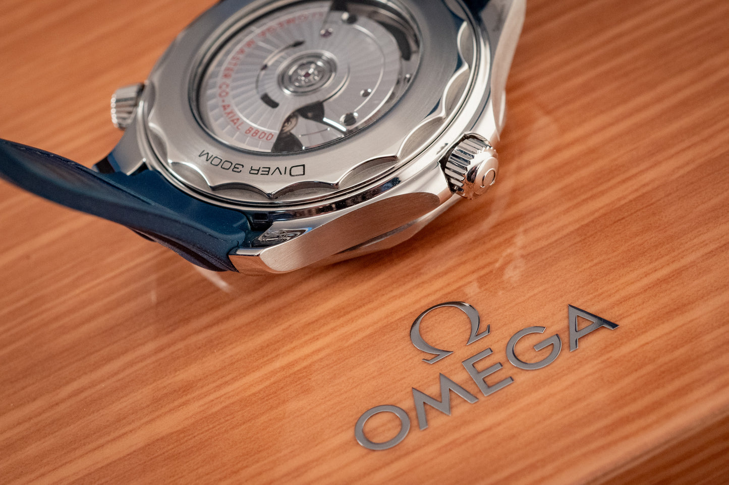 Omega Seamaster Diver 300m Blue Waves 2021 Box And Papers Ref 210.32.42.20.03.001