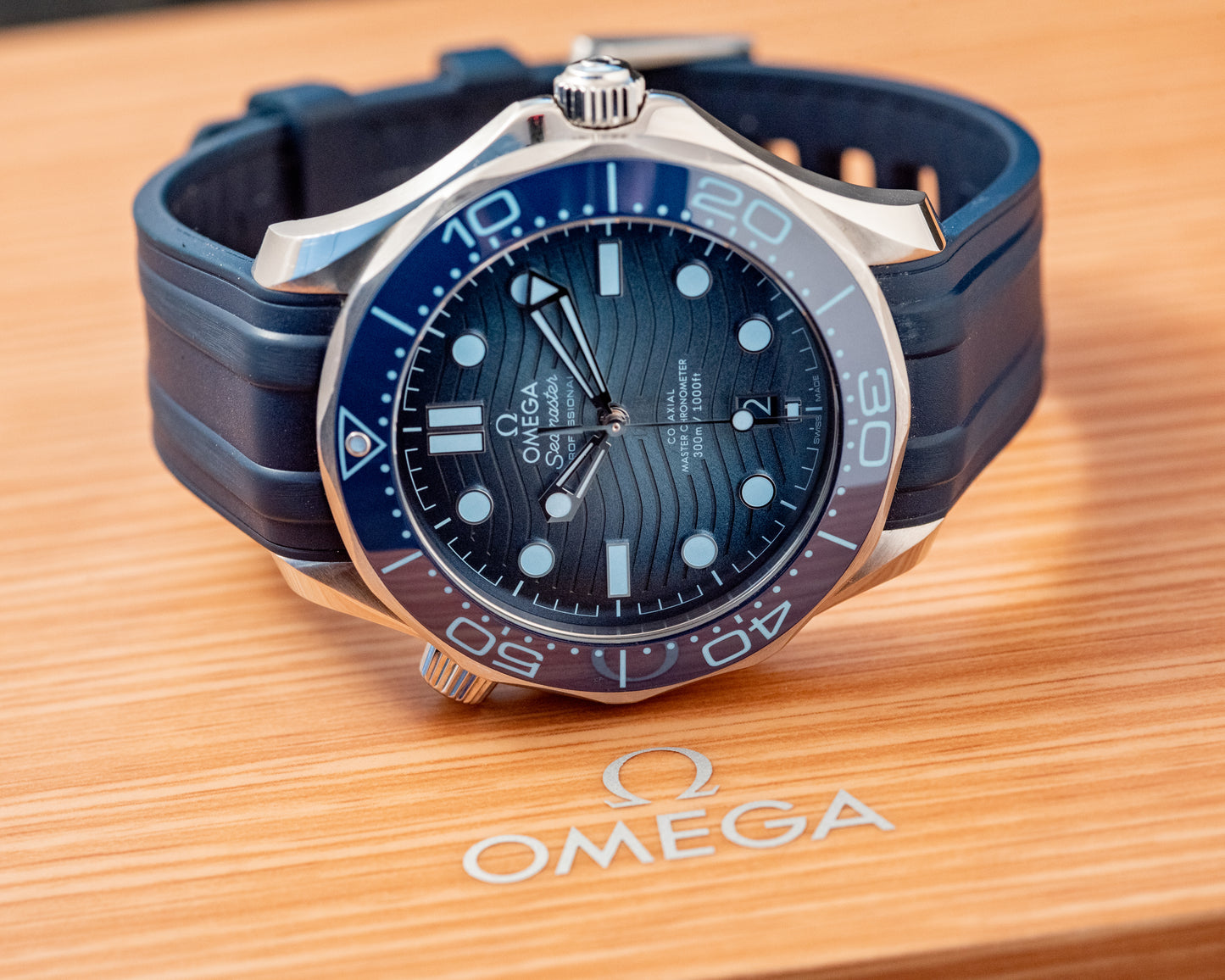 Omega Seamaster Diver 300M Summer Blue 2023 Box And Papers 210.32.42.20.03.002
