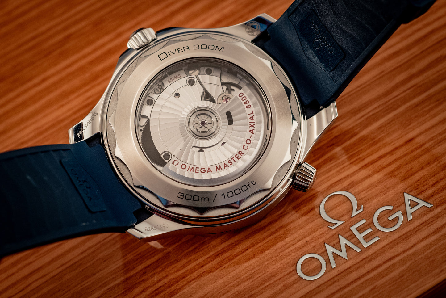 Omega Seamaster Diver 300MM Blue Dial Rubber 2020 Ref 210.32.42.20.03.001 Box And Papers