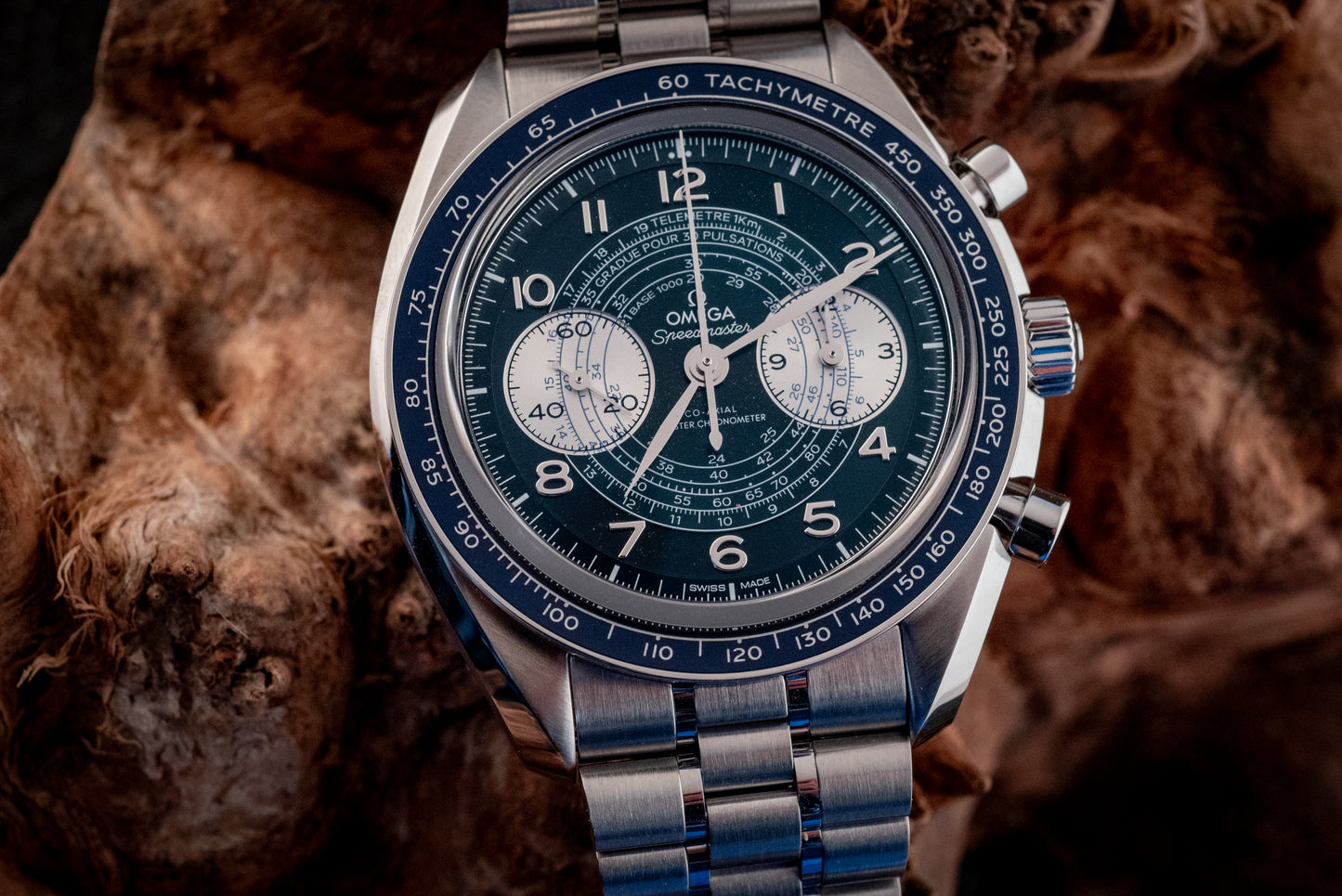 Omega Speedmaster Blue Chronoscope Master Chronometer 2021 Box And Papers Ref 329.30.43.51.03.001
