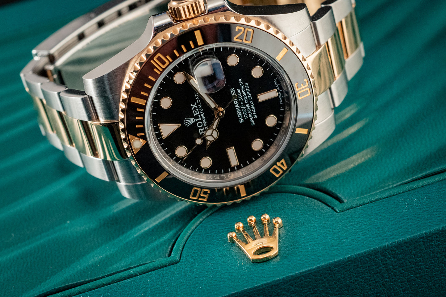 Rolex Two Tone Submariner Date 2018 40mm Box and Papers Ref 116613LN