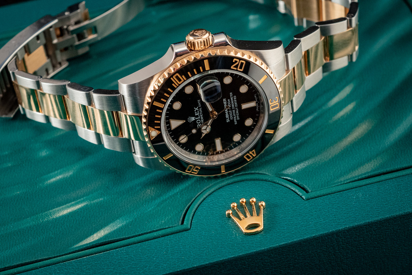Rolex Two Tone Submariner Date 2018 40mm Box and Papers Ref 116613LN