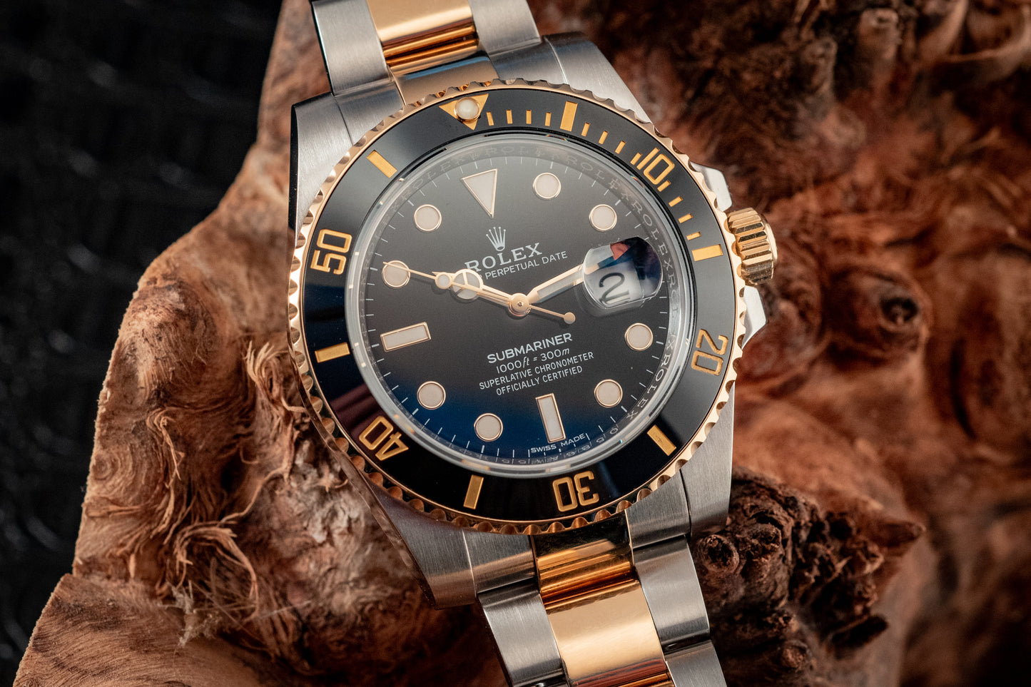 Rolex Two Tone Submariner Date 2018 40mm Box and Papers Ref 116613LN