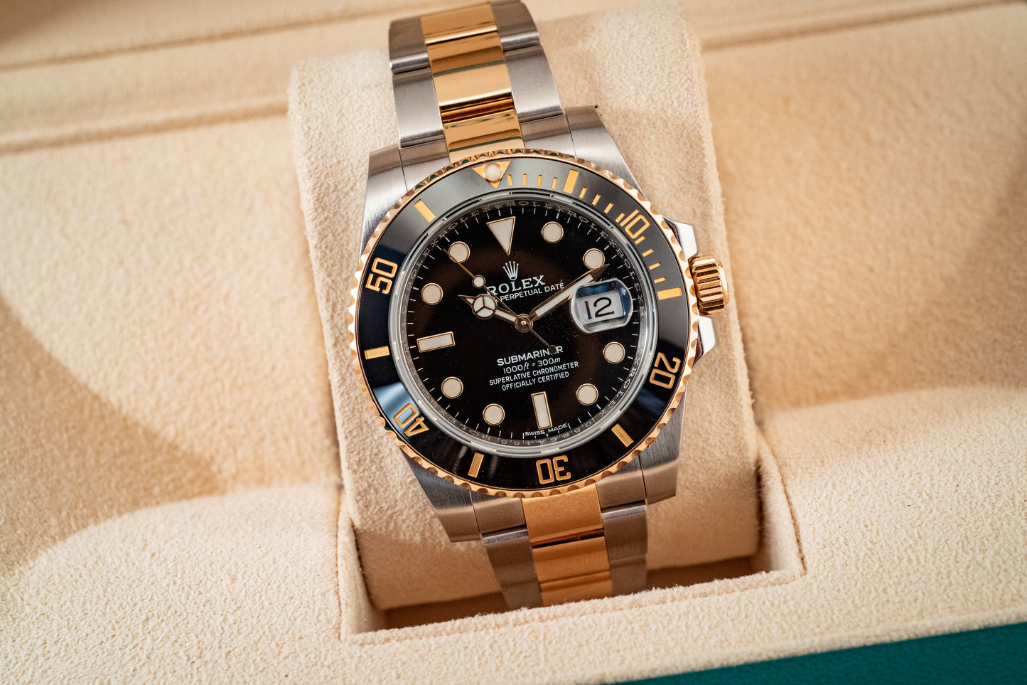 Rolex Two Tone Submariner Date 2018 40mm Box and Papers Ref 116613LN
