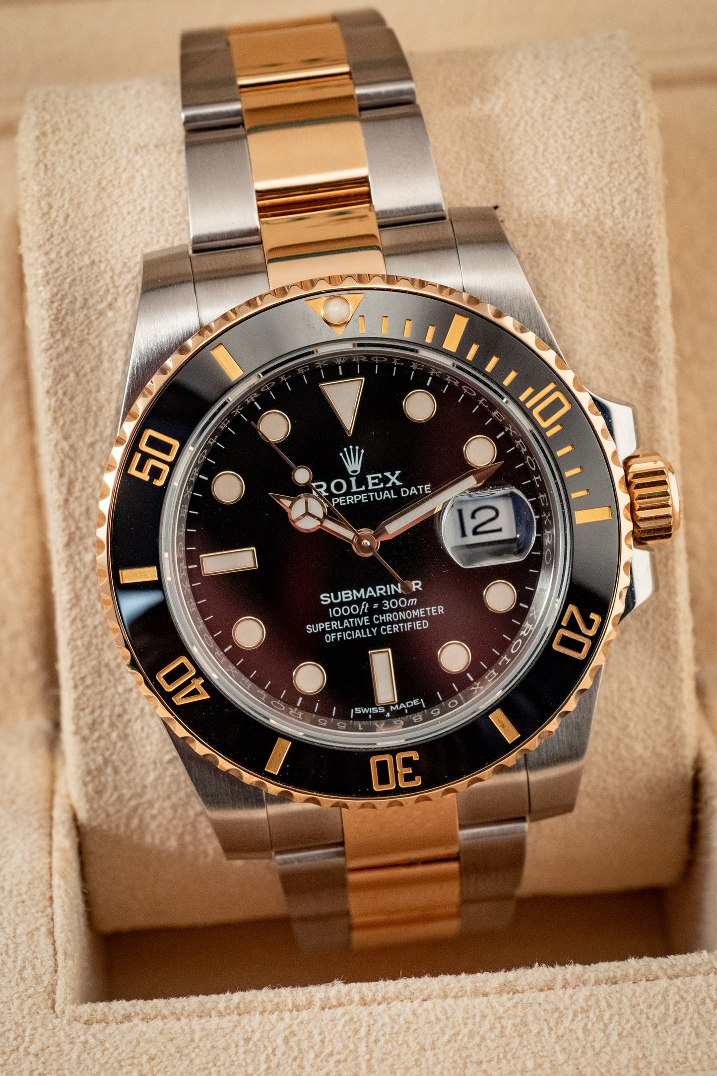Rolex Two Tone Submariner Date 2018 40mm Box and Papers Ref 116613LN