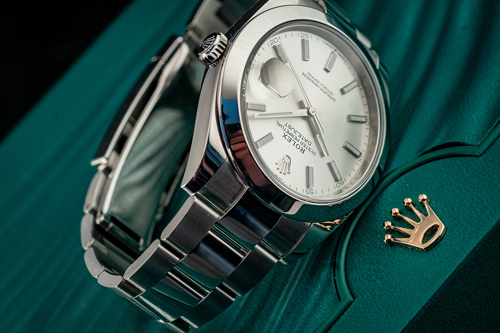 Rolex Datejust 41MM Oystersteel Ref 126300 Box And Papers 2019 Silver Oyster Bracelet Silver Bezel