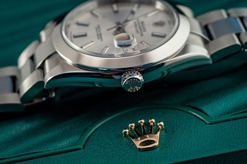 Rolex Datejust 41MM Oystersteel Ref 126300 Box And Papers 2019 Silver Oyster Bracelet Silver Bezel